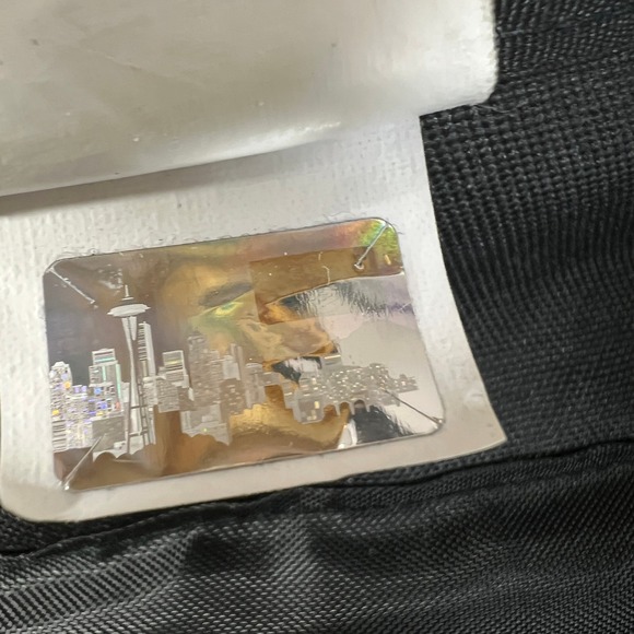 JanSport SuperBreak Gingham Daisy Floral Backpack Black White School‎ Bag Travel - Picture 6 of 9